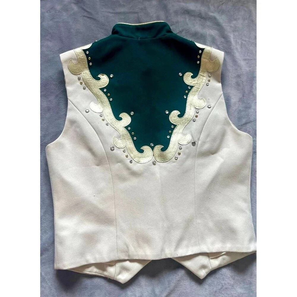 Vintage Hobby Horse Vest Womens S Western Show Rodeo Costume USA - Picture 7 of 8